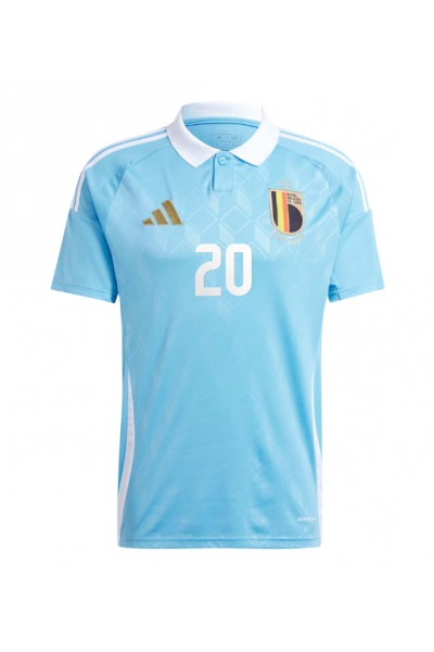 Belgia Lois Openda #20 Fotballdrakt Borte Klær EM 2024 Korte ermer Belgia Lois Openda #20 Fotballdrakt Borte Klær EM 2024 Korte ermer